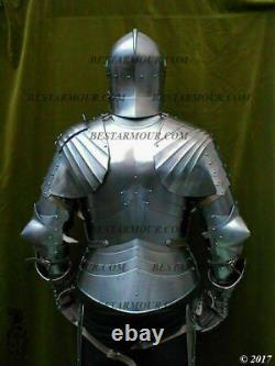 15ct Medieval Armor Gothic Full Suit Armor Knight Sallet Helmet Halloween Gift
