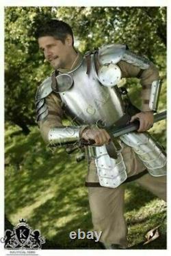18 GA Medieval Half Armor Suit Warrior LARP Armor Knight Collectible SCA Costume