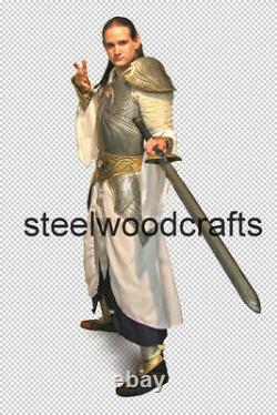 18 Gauge Steel Medieval Knight Elf Full Suit Of Armor Cuirass Bracers Greaves