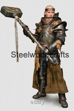 18 Gauge Steel Medieval Knight Sigmar priest Full Suit Of Armor Cuirass