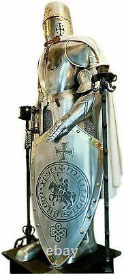 18 Gauge Steel Medieval Knight Templar Suit Handmade Warrior Full Body