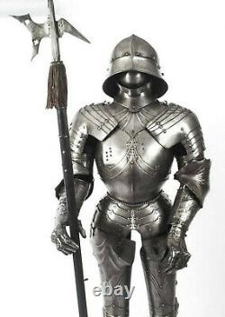 18 ga Gothic Medieval Knight Suit of Armor 17th Century Gothic Full Body German
