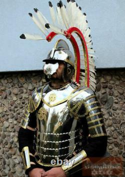 18 gauge Steel Medieval Knight Hussars Full Suit Of Armor With Wings