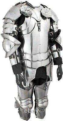 18Ga Medieval Knight LARP Suit Of Armor Gothic Wearable Suit Of Armor Costumes