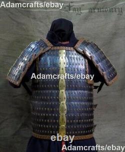 1mm Steel Medieval Scale Armor Lamellar Armor Knight Suit With Shoulder
