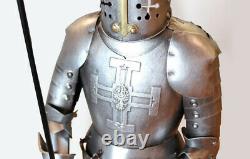 4 Handmade Medieval Knight Suit of Armor Gift Table Decor Statue Miniature 18''H