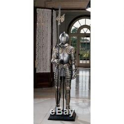 72 Medieval Italian Armor Suit Halberd Sculpture 16th Century Knight Life-size