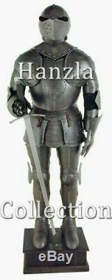 Aged Antiqued Medieval Knight Suit of Armor Combat Full Body Armour wearable