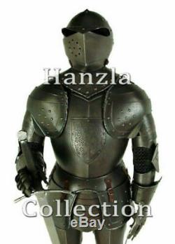 Aged Antiqued Medieval Knight Suit of Armor Combat Full Body Armour wearable