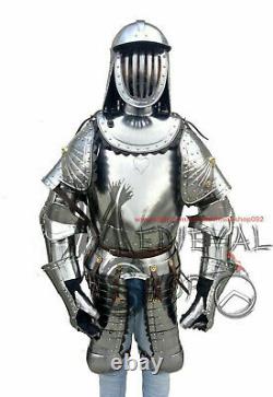 Antique Handmade Medieval Armor Suit Polish Hussar Knight Arm Costumes Wearable