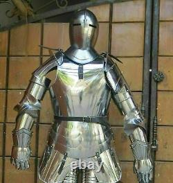 Antique Medieval Combat Full Body Armor suit Halloween Medieval Knight Costume