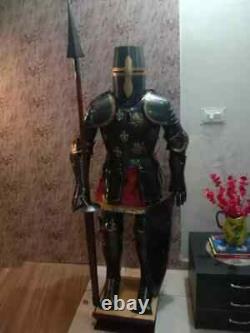 Antique Medieval Knight Suit of Armor Combat Full Body Armour suit With Stand