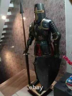 Antique Medieval Knight Suit of Armor Combat Full Body Armour suit With Stand