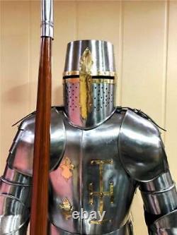 Antique Medieval Wearable Knight Crusador Full Suit of Armour Collectibles Armor