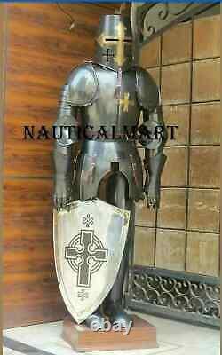 Antique Medieval Wearable Suit Of Armor Crusader Knight Full Body Armor Costume