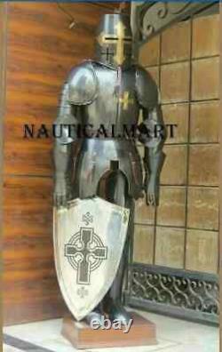 Antique Medieval Wearable Suit Of Armor Crusader Knight Full Body Armor Costume