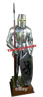 Antiqued Medieval Knight Suit of Armor Combat Full Body Armour Costume