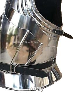 Armor Body Costume Halloween Medieval Knight Full Suit Larp Cosplay Steel Half