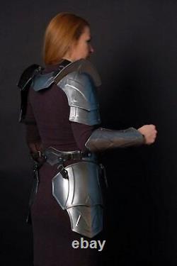 Armor Suit Medieval Warrior Knight Body Full Larp Steel Costume LARP Princess