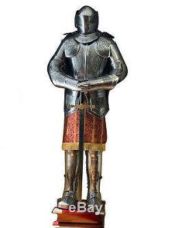 Armour 6 Feet Medieval Knight Crusader Full Suit Of Armor Collectible Costume