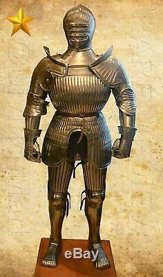Armour Medieval Knight Suit of Armor 6 Feet Combat Full Body Armour Suit Item