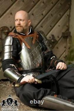 Armour Medieval Steel Armour Suit Brown Mercenary Larp Armor Knight Replica