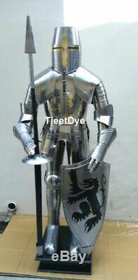Armour Medieval Wearable Knight Crusader Full Suit Of Armor Collectible Costume