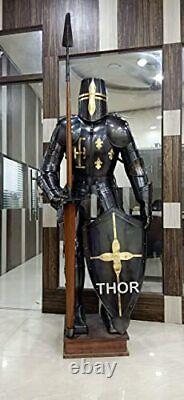 Armour Medieval Wearable Knight Crusader Full Suit of Armor Collectible Costume