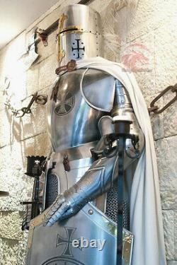 Battle Warrior Medieval Knight's Armor Suit SCA LARP Templar armor Suit Replica