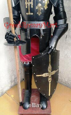Black Ant Medieval Knight Suit of Armor 17th Century Combat Full Body Armour