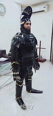 Black Armour Steel Medieval Knight Suit Of Armour Combat x-mas Gift Item