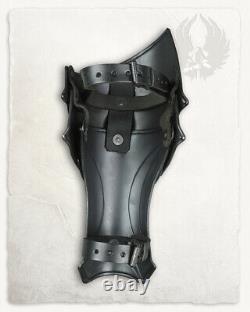 Blackened LARP 18GA Steel Medieval Knight DRAGOMIR Full Suit Of Armor