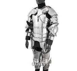 Complete Gothic Cuirass Armor Suit 18 Gauge Steel Knight Body Armor Larp Costume