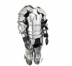 Complete Gothic Cuirass Armor Suit 18 Gauge Steel Knight Body Armor Larp Costume