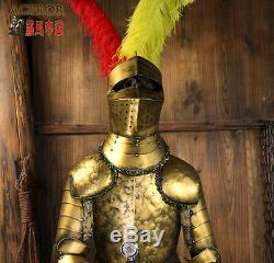 Crusader Suit of Collectibles Armor Medieval Knight 6.5'H with sword and shield