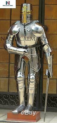 Full Body Armor Suit Medieval Knight Suit of Armor with Sword Handmade Style