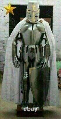 Full Body Armour Medieval Wearable Suit Of Armor Knight Crusader Combat Shield