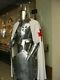 Full Body Costume Steel Medieval Armor Knight Crusader Suit Armour Sword Shield