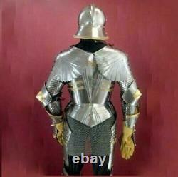 Full Body Medieval German Gothic 15th Century Knight Armour Suit Halloween Gift