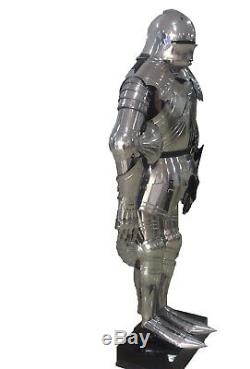 Full Gothic Functional Plate Knight Suit Of Armor Wearable Halloween Costume G