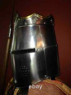 Full Size 6 Feet Knights Crusader Suit Of Armour Medieval Roman Armor Suit