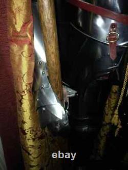 Full Size 6 Feet Knights Crusader Suit Of Armour Medieval Roman Armor Suit