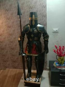 Full Size 6 Feet Knights Templar Suit Of Armour Medieval Roman Armor Suit Solid