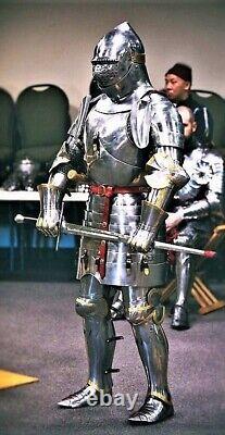 Full Suit Of Armor Knight Medieval Costume Wearable Armor, Larp Sca Armor Suit