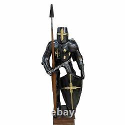Full Suit of Armor Medieval Dark Knight Wearable Halloween Costume