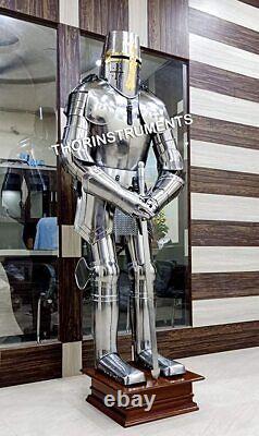 Fully Wearable Knight Suit of Templar Armor Combat Full Body Armour Medieval Cos