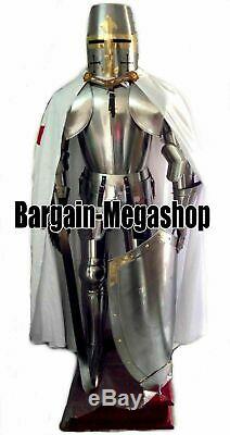 Fully Wearable Medieval Knight Suit Of Templar Armor Combat Full Body Armour