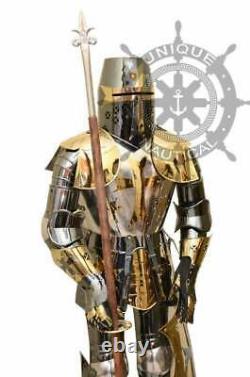 Fully functional Medieval Stainless Steel knight Full Suit of Armor Wearable