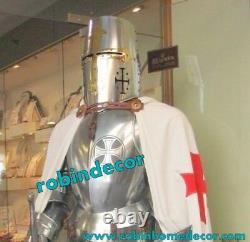 Genuine Medieval Knight Suit Of Armor With Sword Combat Full Body Armour WithStand