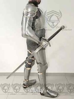 German Gothic Full Body Armor Medieval Knight Suit of Armor Wearable Costume